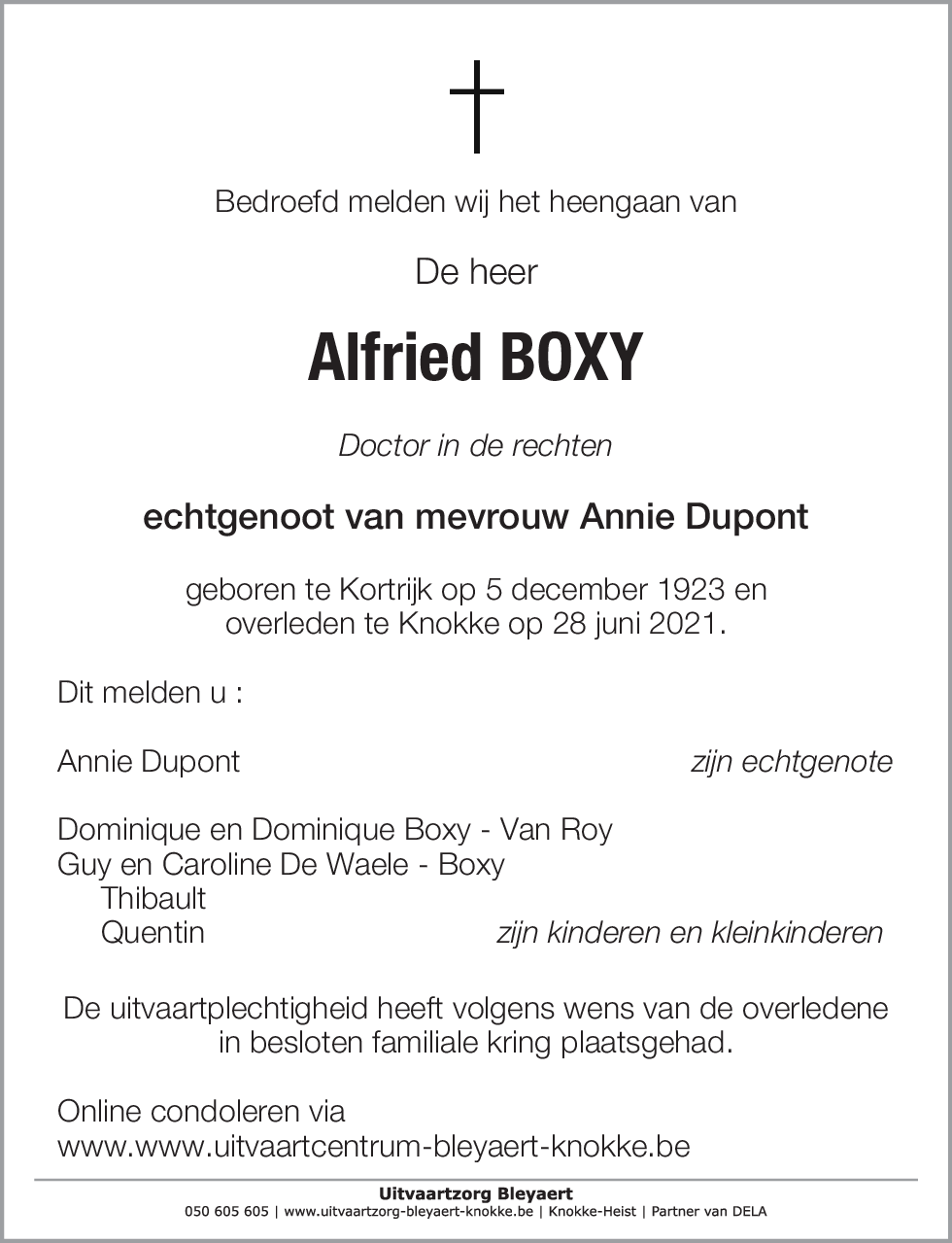 Alfried Boxy