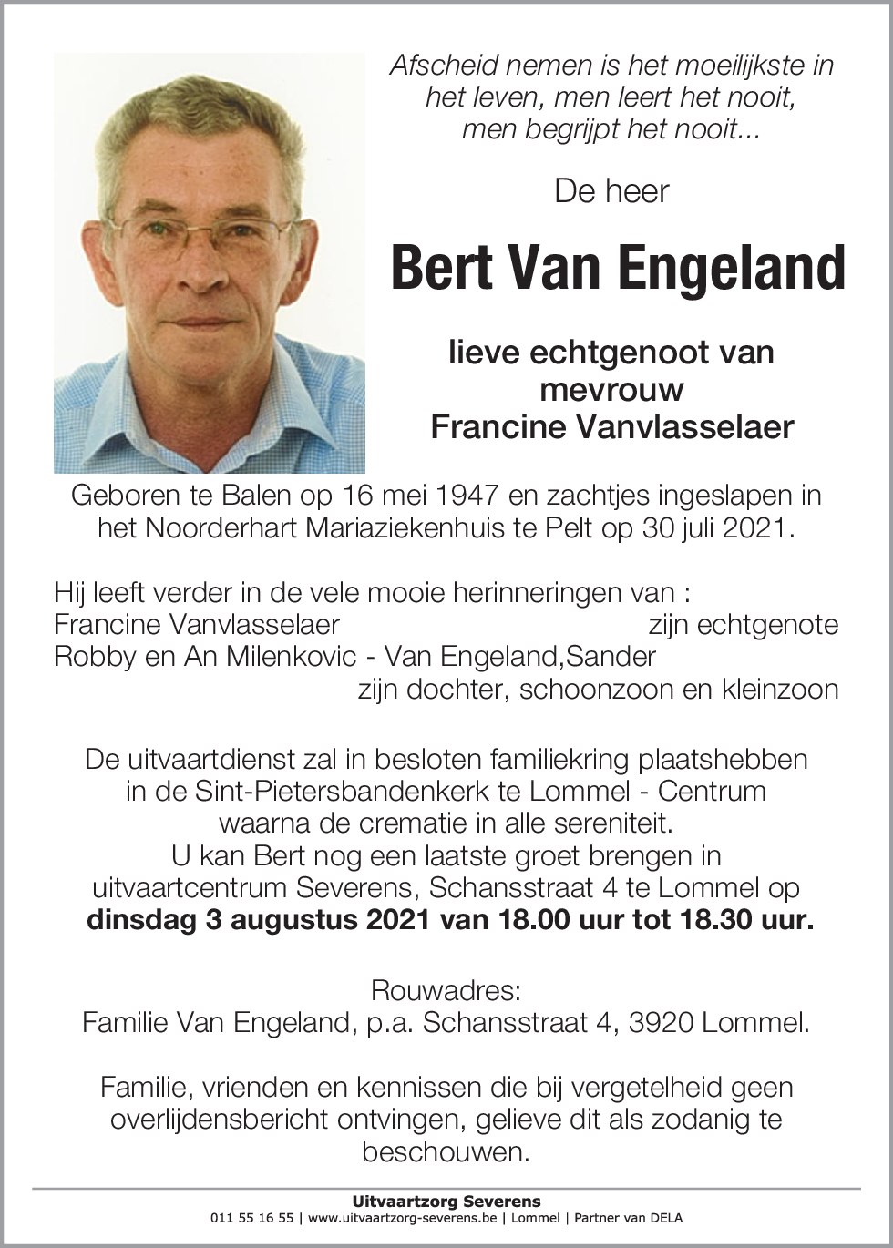 Bert Van Engeland