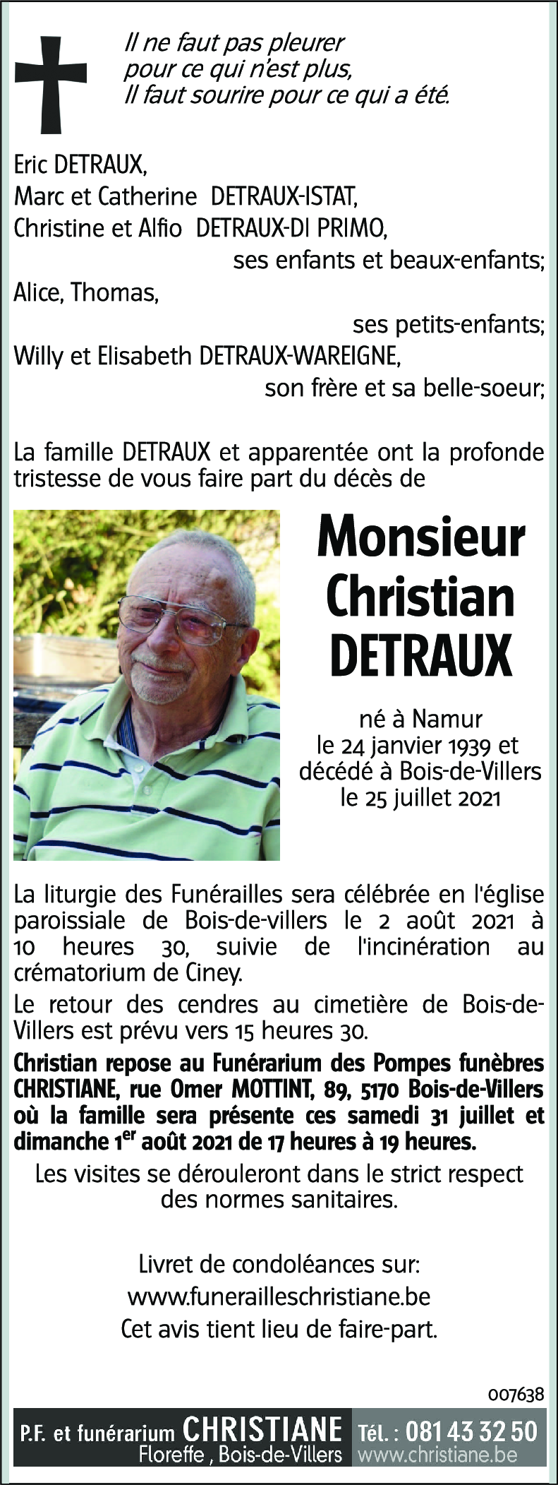 Christian DETRAUX