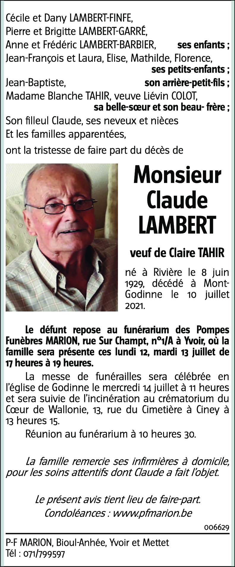 Claude LAMBERT