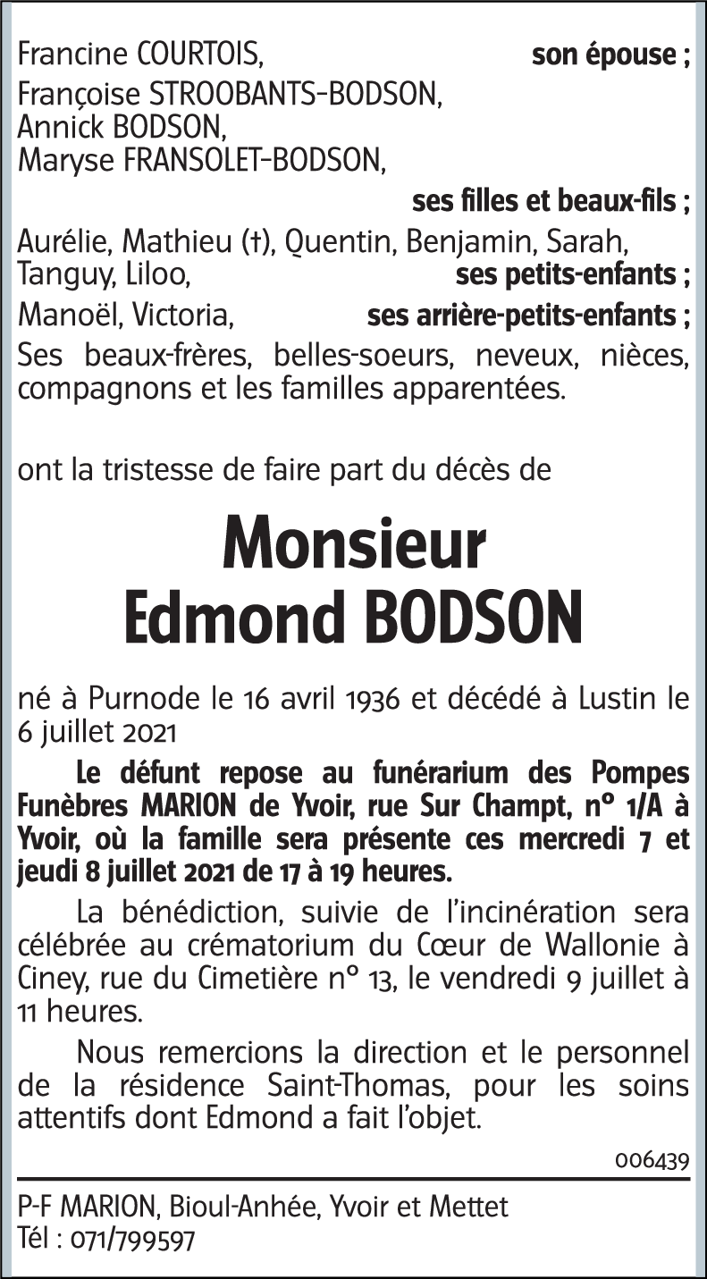 Edmond BODSON