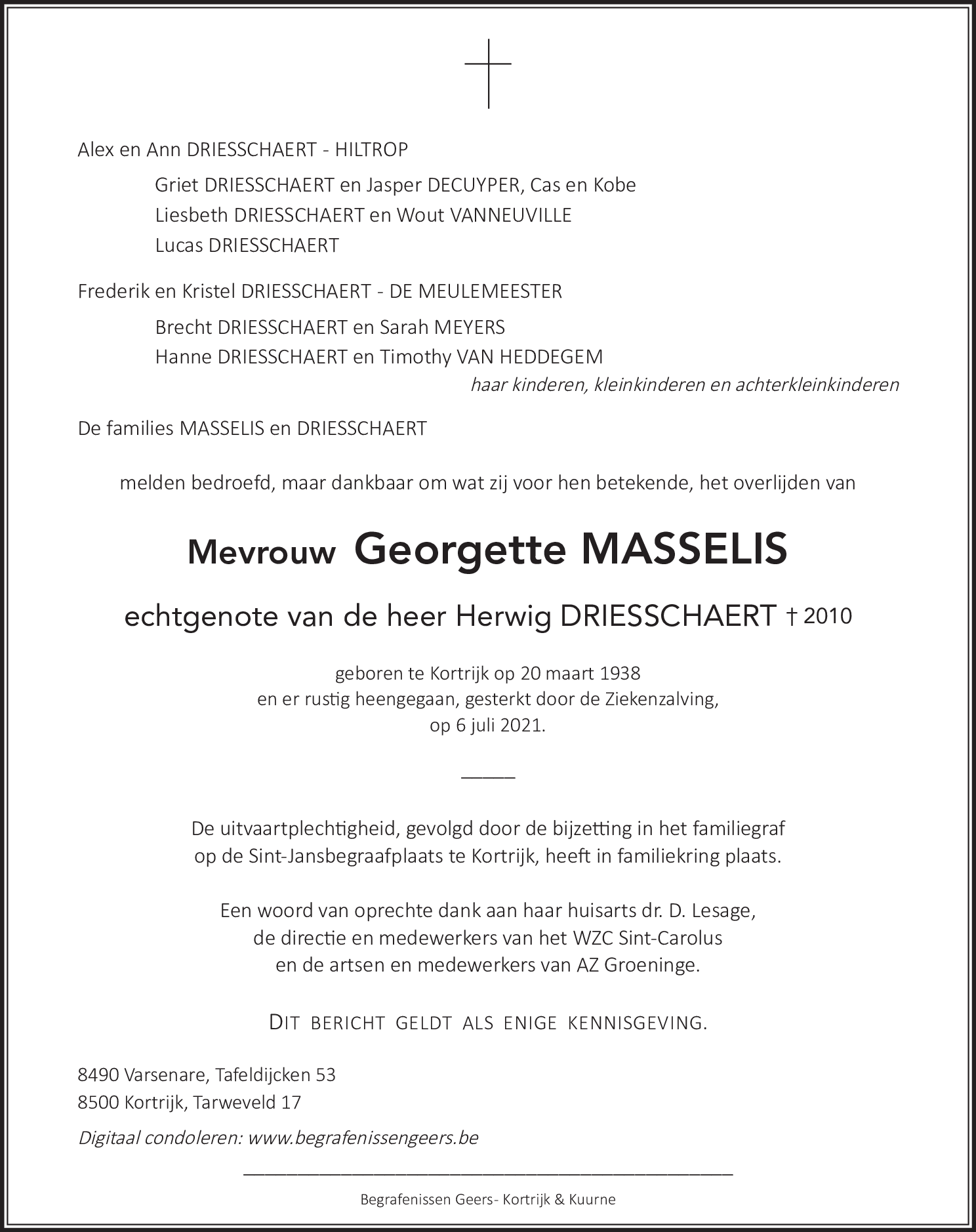 Georgette Driesschaert - Masselis