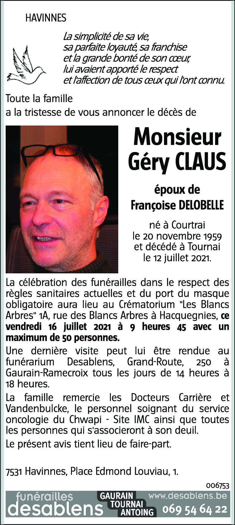 Géry CLAUS