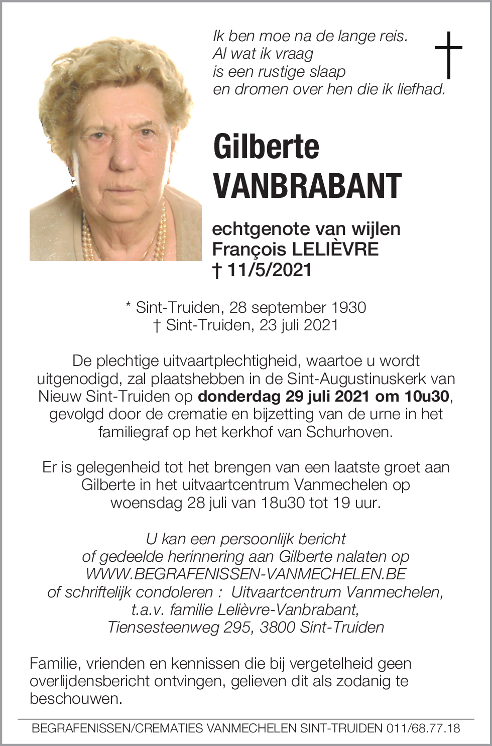 Gilberte Vanbrabant