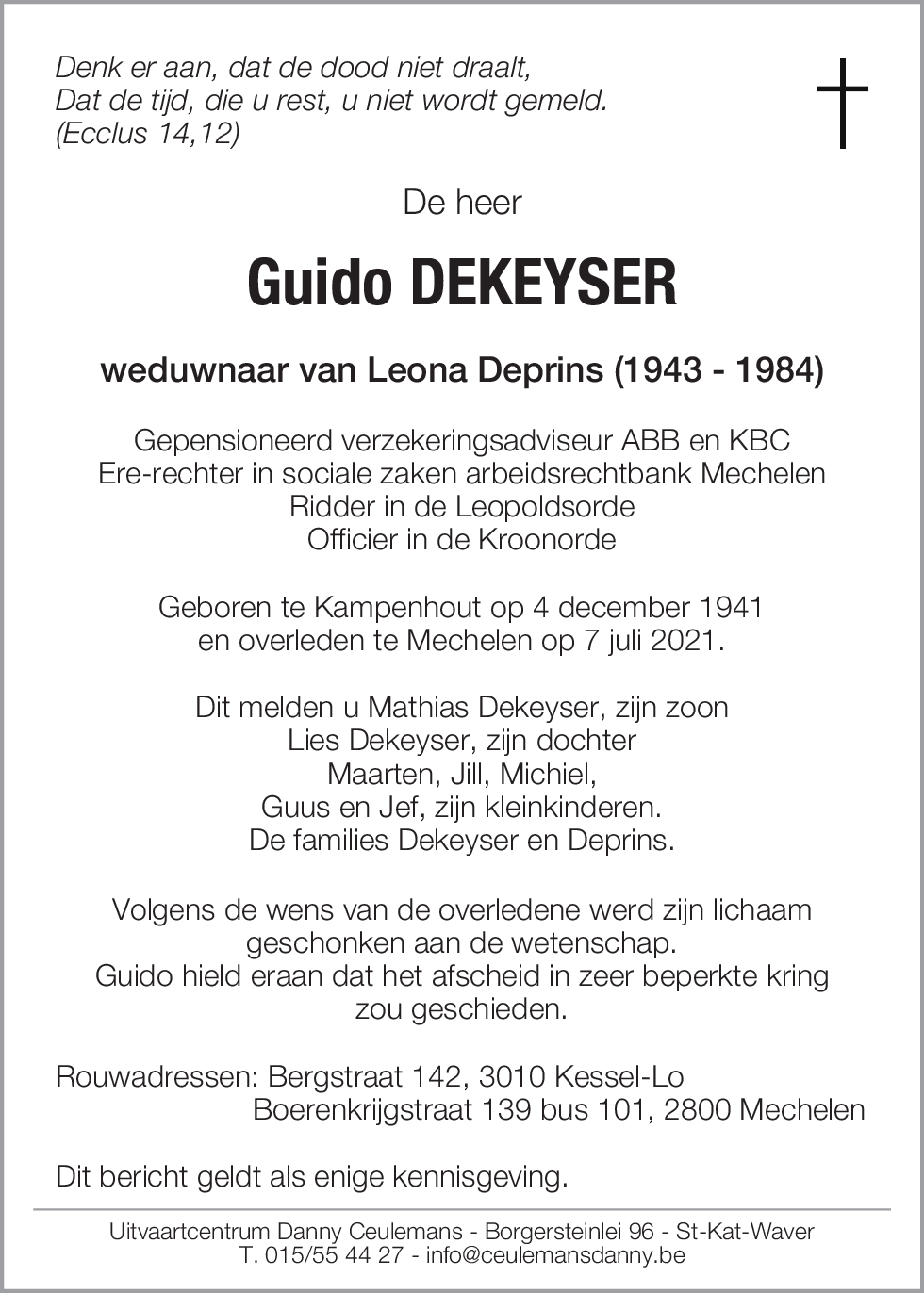 Guido DEKEYSER