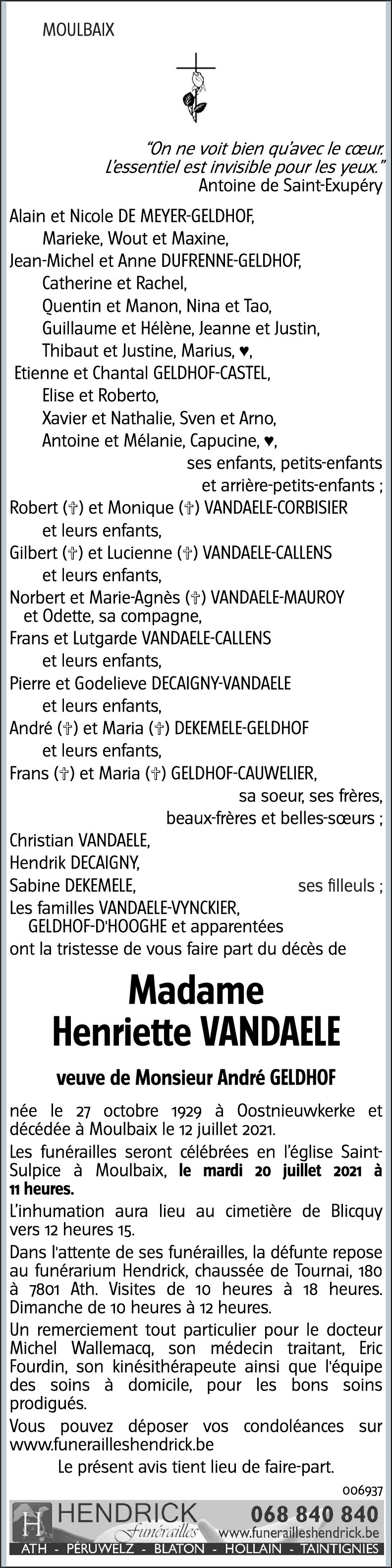 Henriette VANDAELE