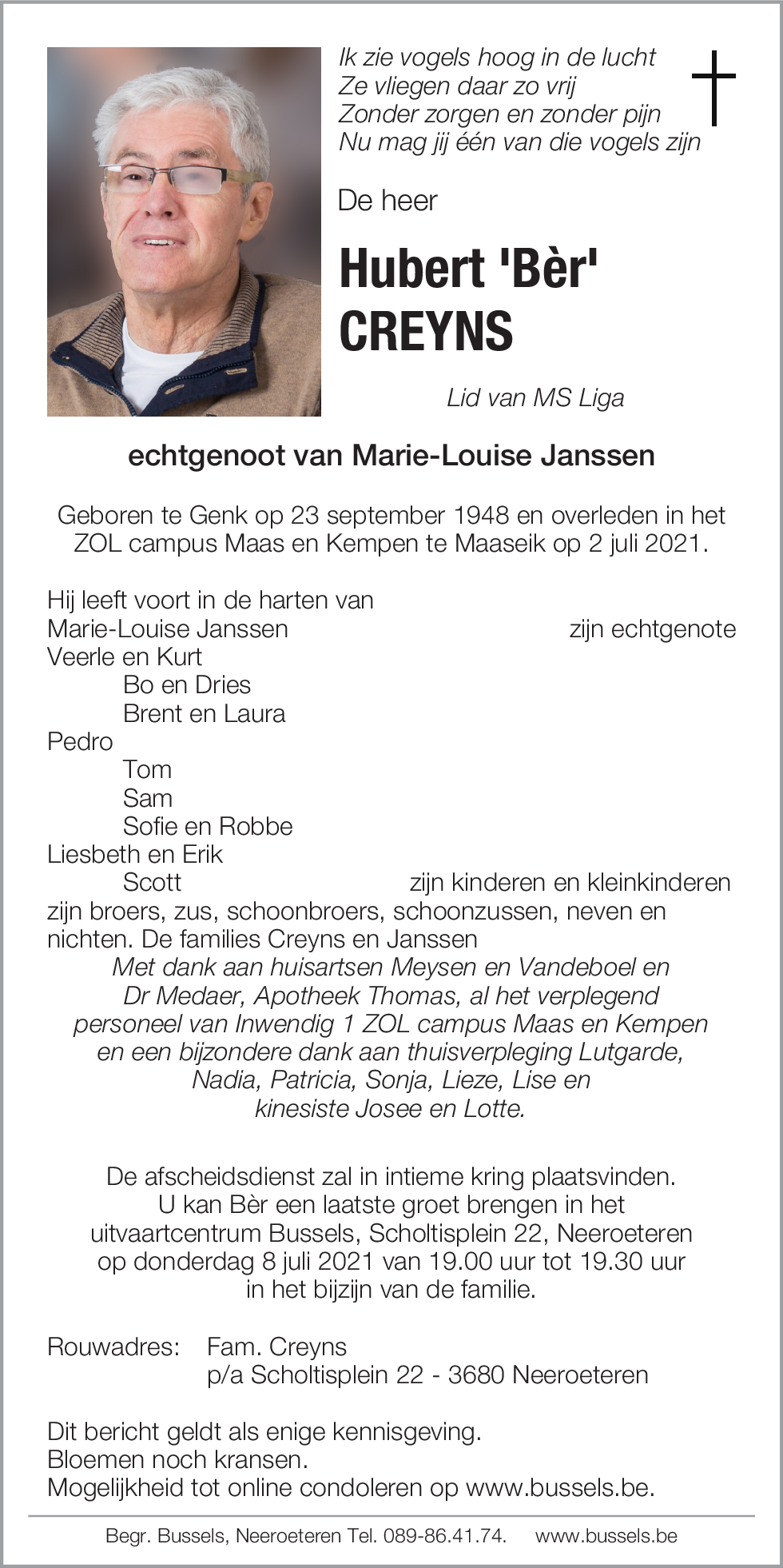 Hubert Bèr CREYNS