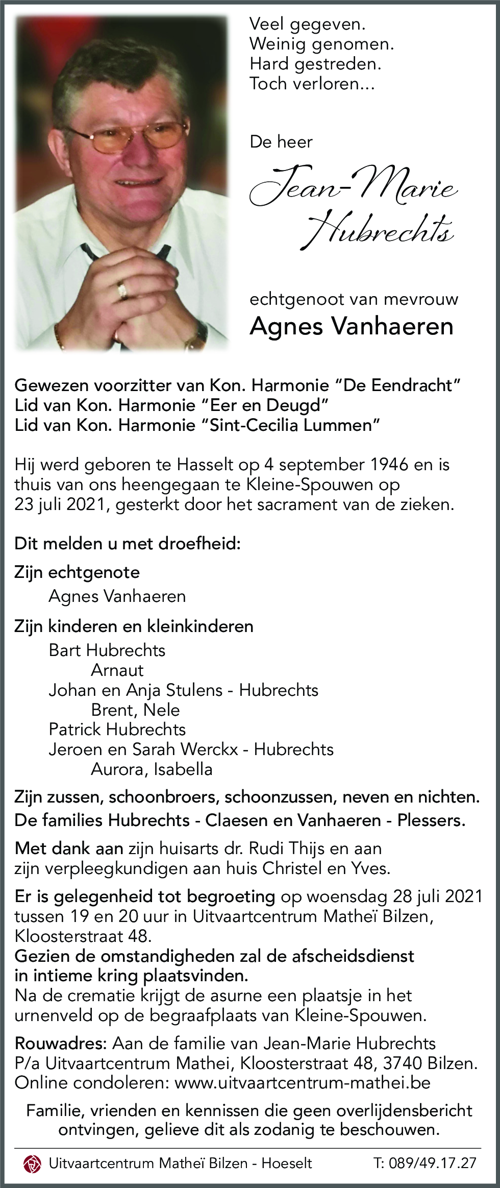 Jean-Marie HUBRECHTS