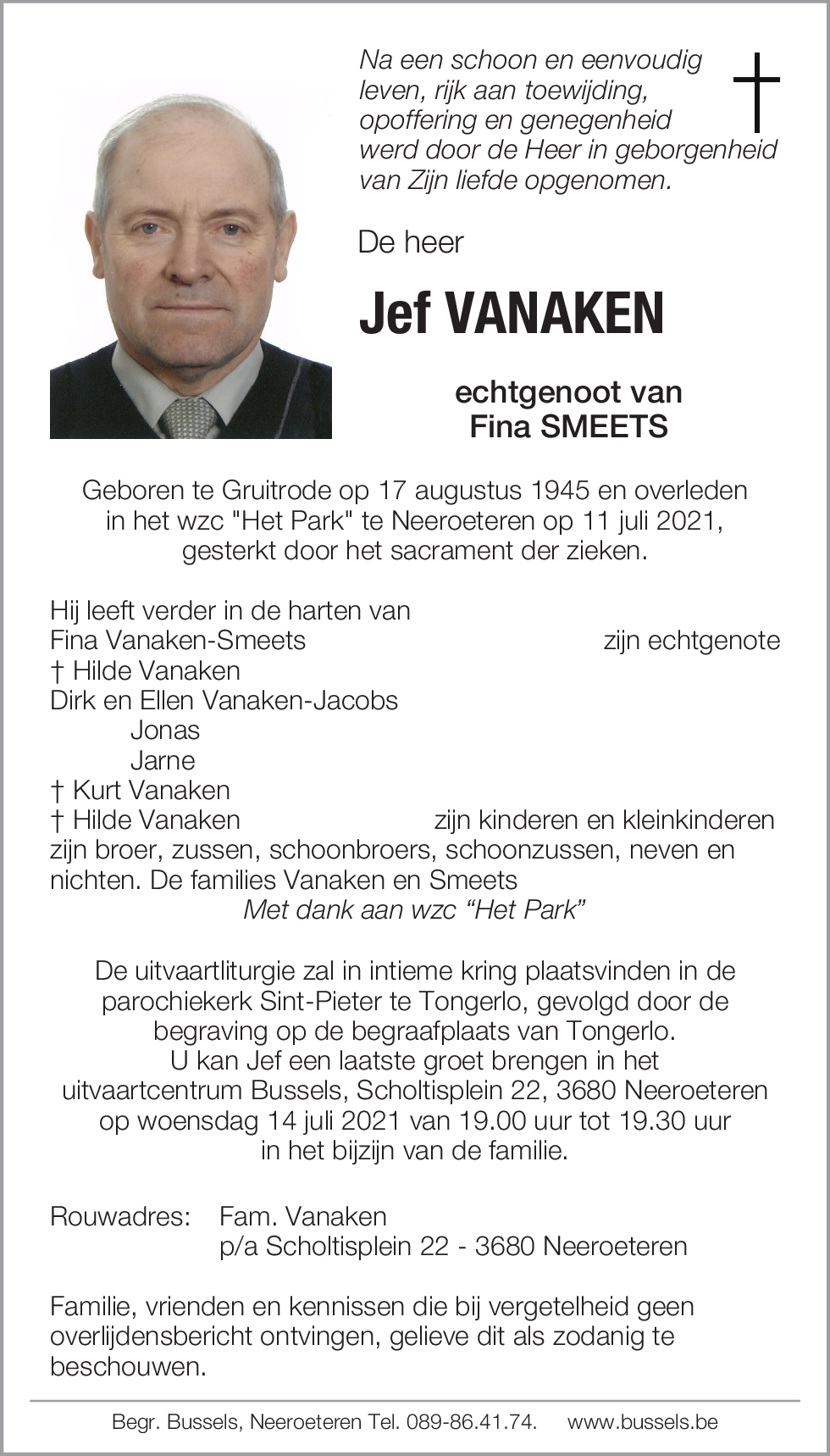 Jef VANAKEN