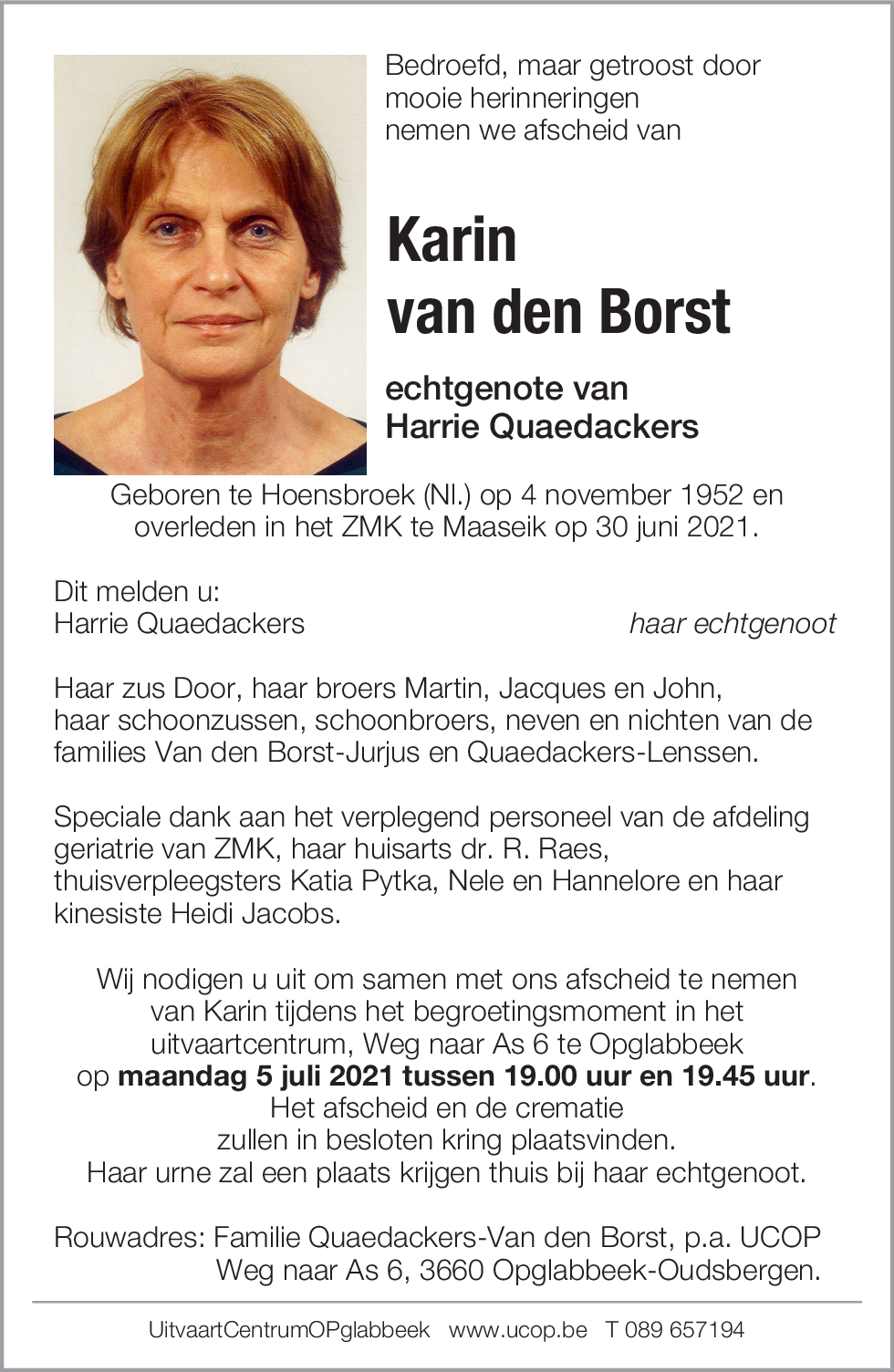 Karin van den Borst