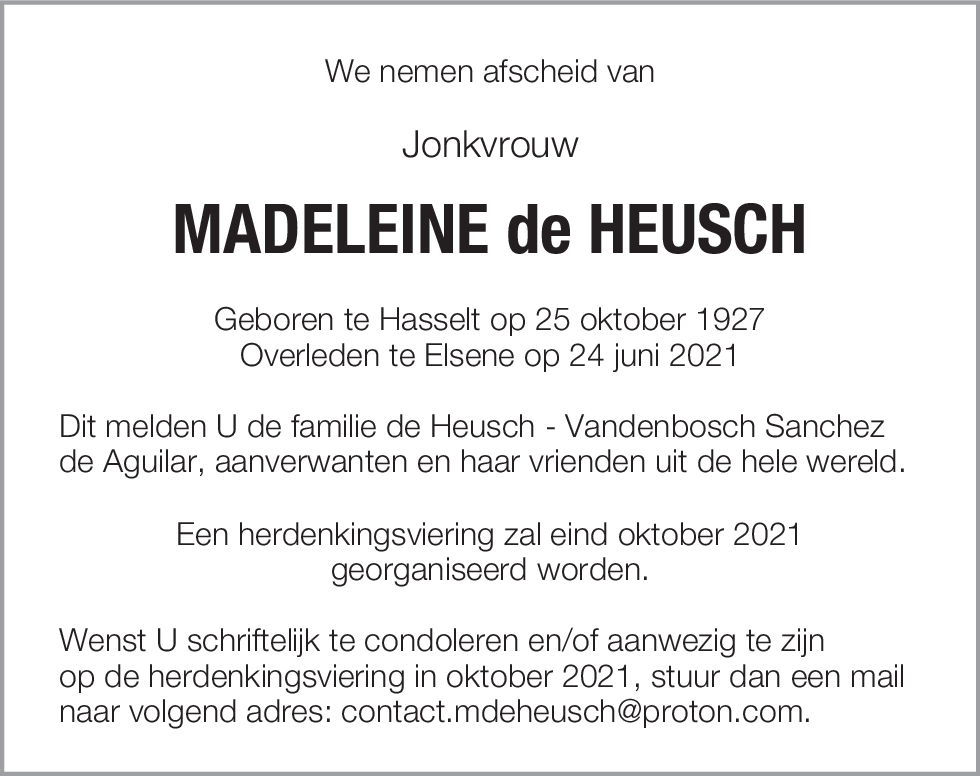 Madeleine de Heusch