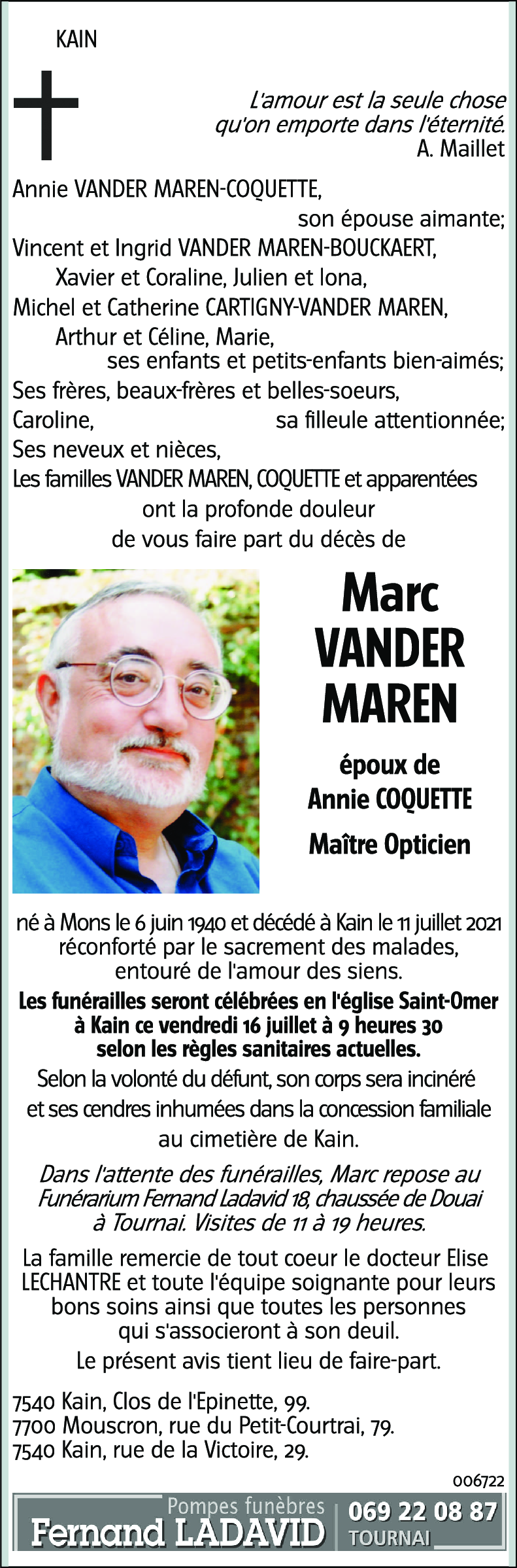Marc VANDER MAREN