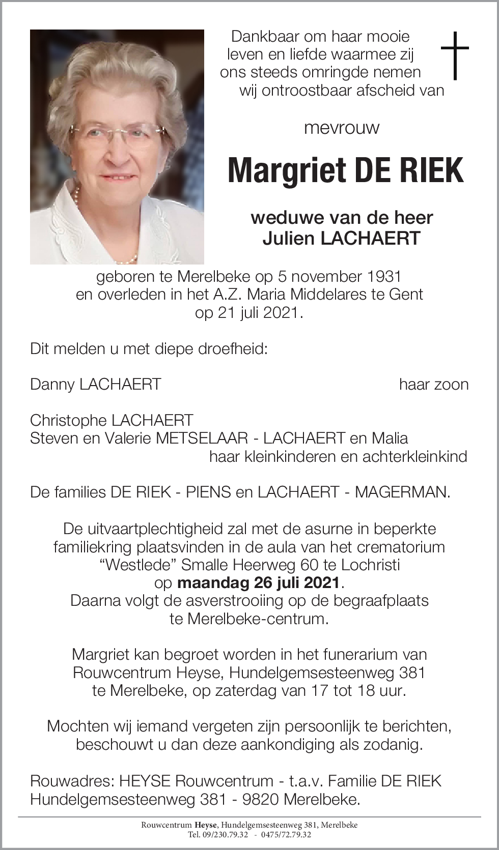Margriet DE RIEK