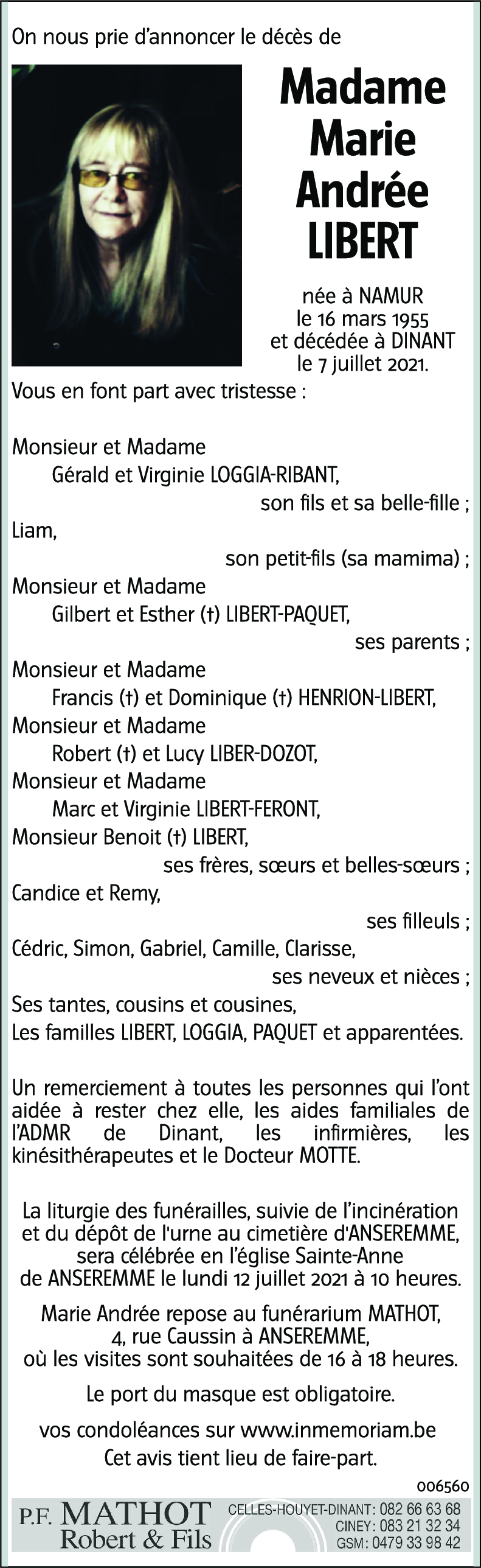 Marie-Andrée LIBERT