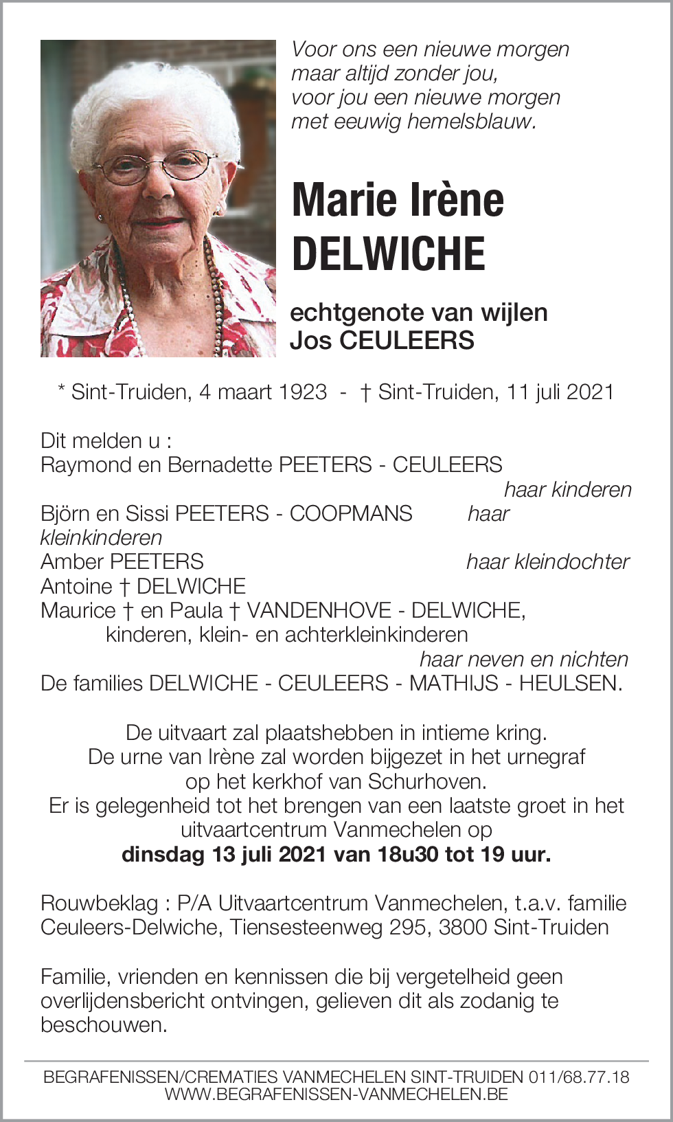 Marie Irène Delwiche