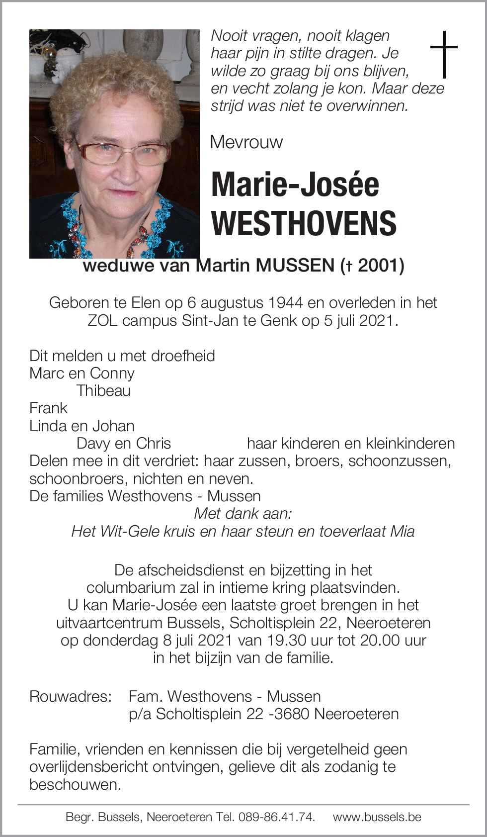 Marie-Josée WESTHOVENS