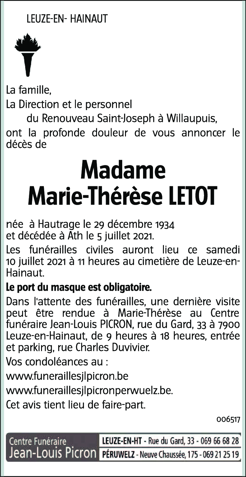 Marie-Thérèse LETOT
