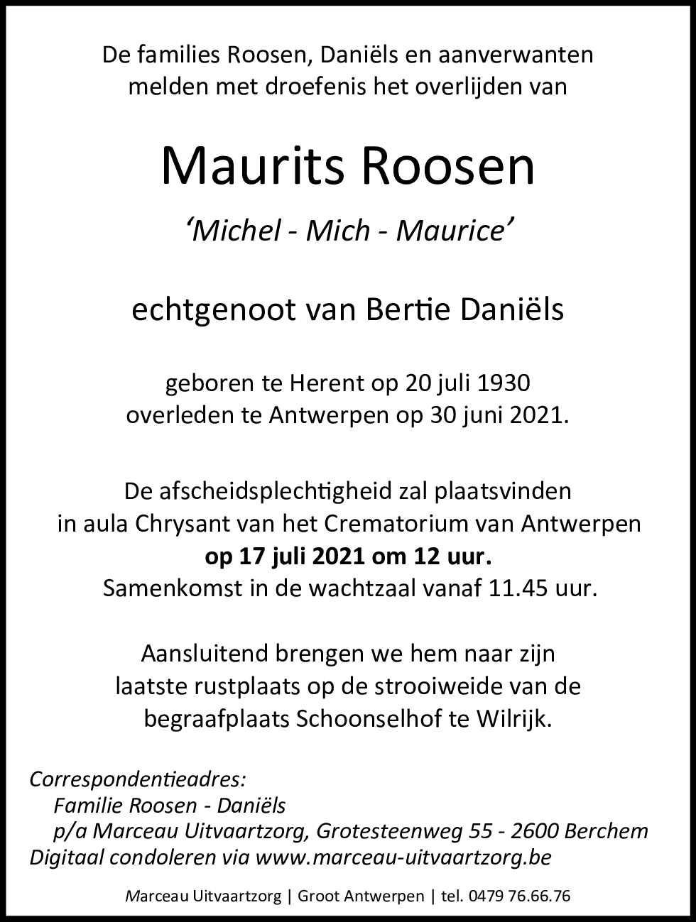 MAURITS ROOSEN