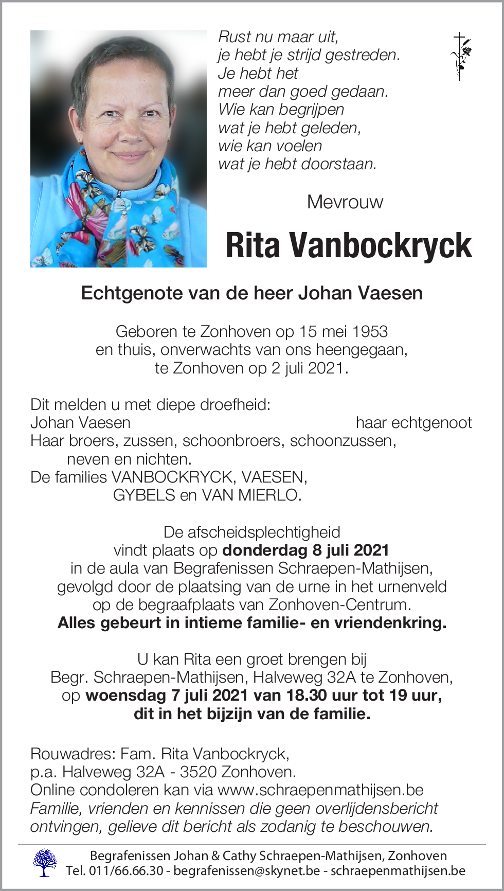 Rita Vanbockryck