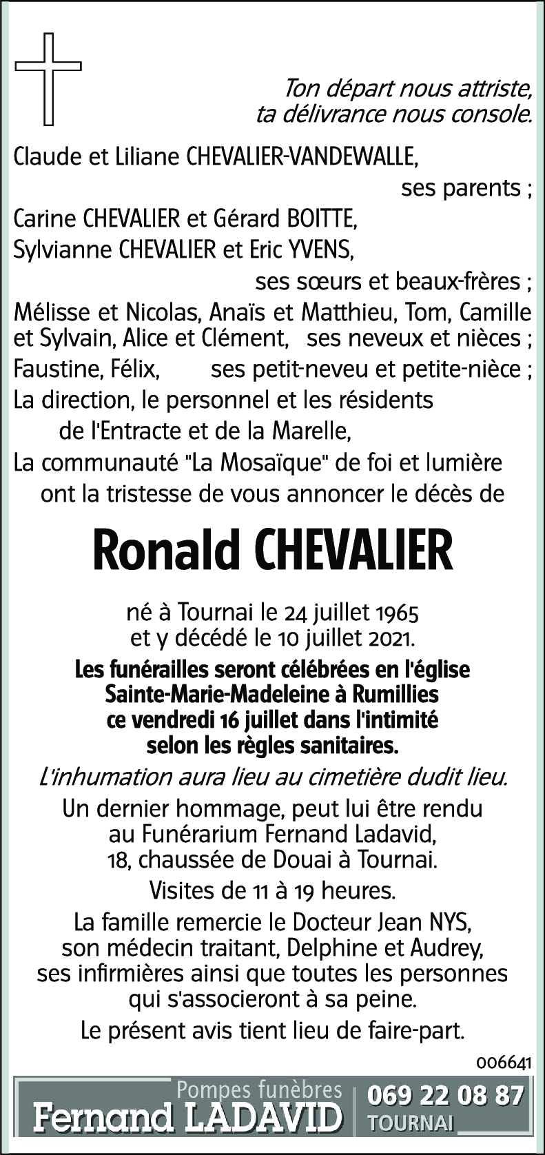 Ronald CHEVALIER