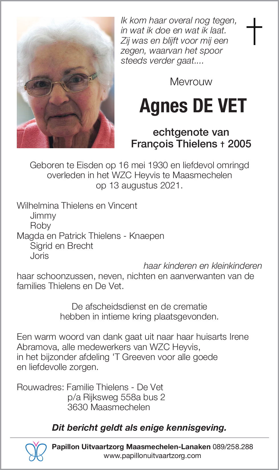 Agnes De Vet