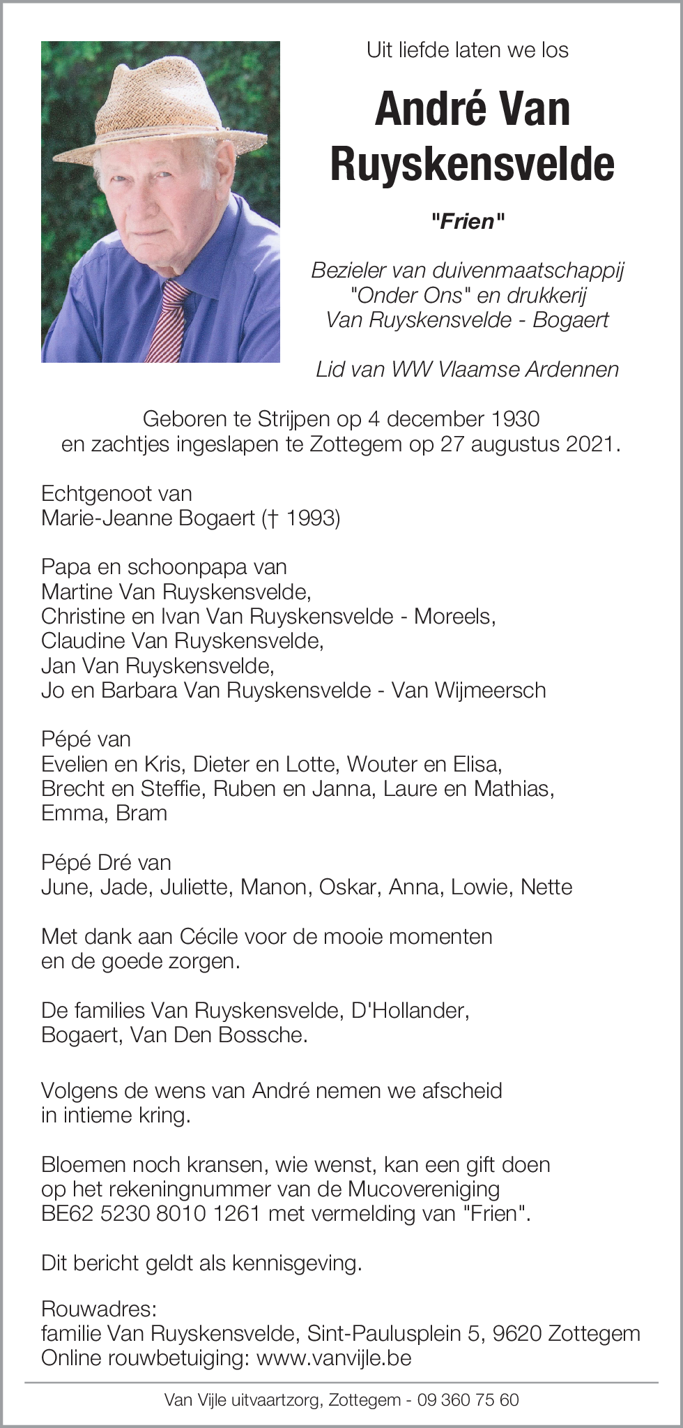 André Van Ruyskensvelde