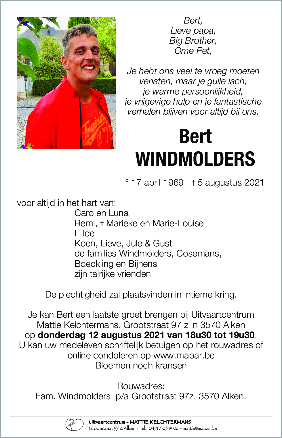 Bert WINDMOLDERS