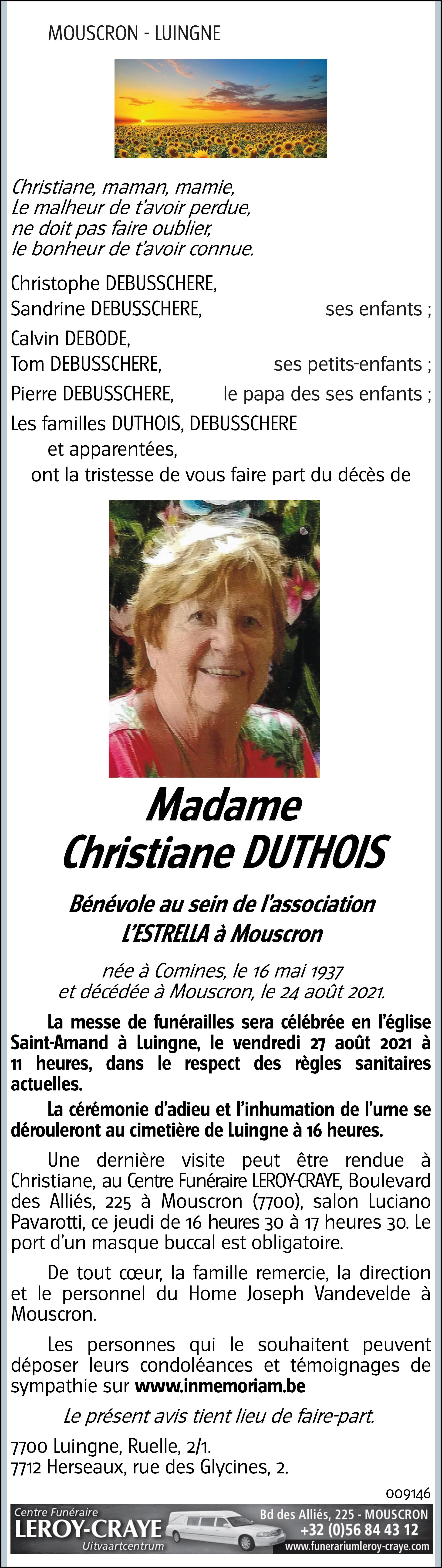 Christiane DUTHOIS