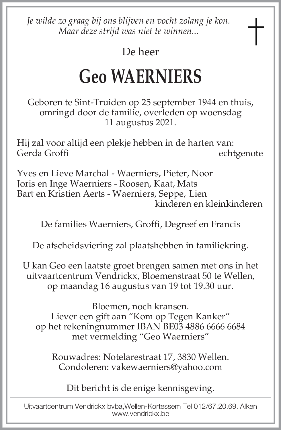 Geo Waerniers