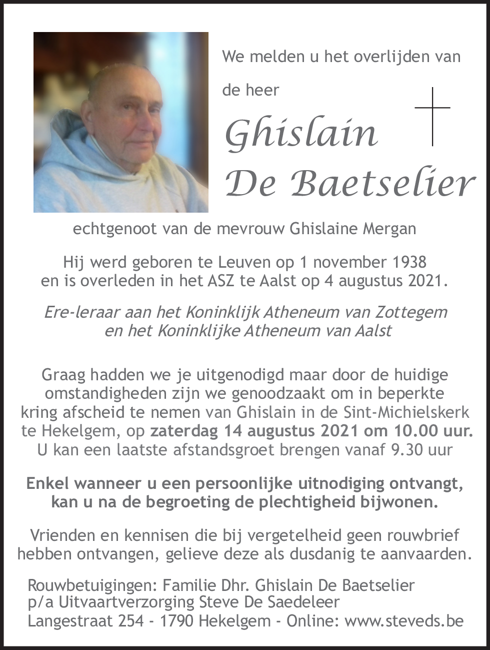 Ghislain De Baetselier