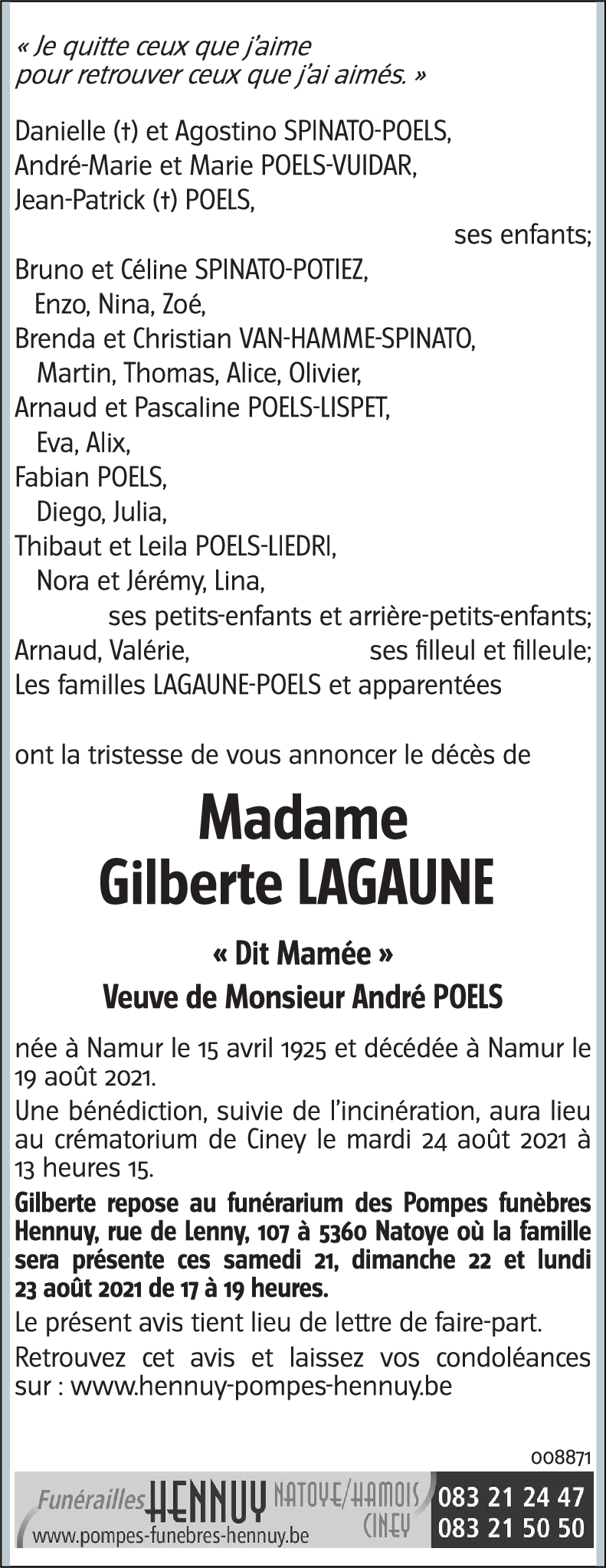Gilberte LAGAUNE