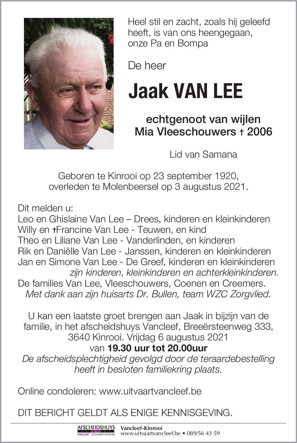 Jaak Van Lee