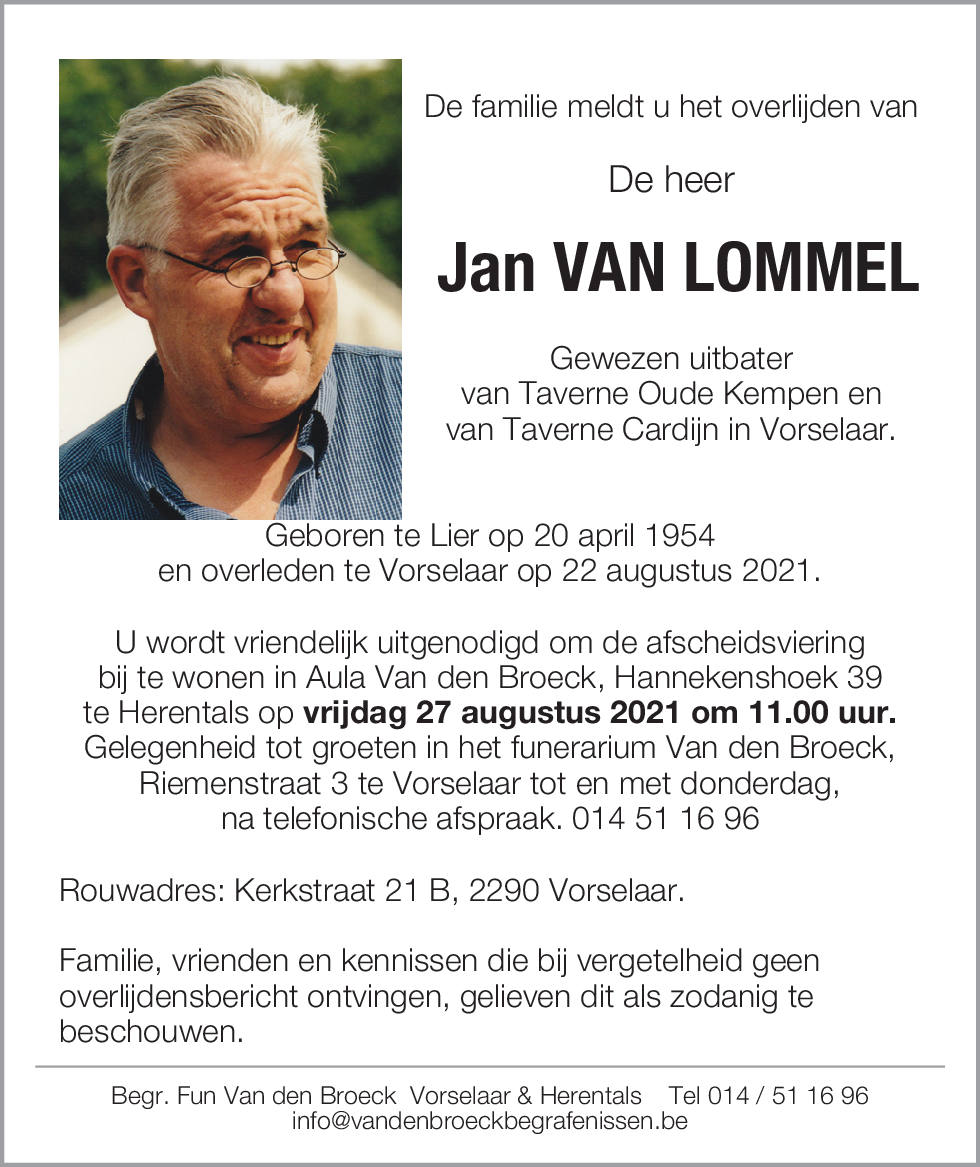 Jan Van Lommel