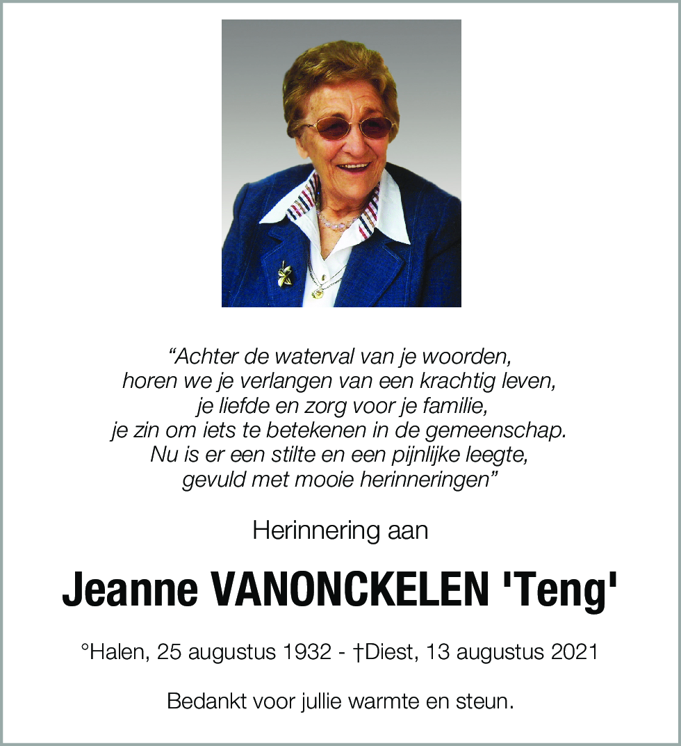Jeanne Vanonckelen