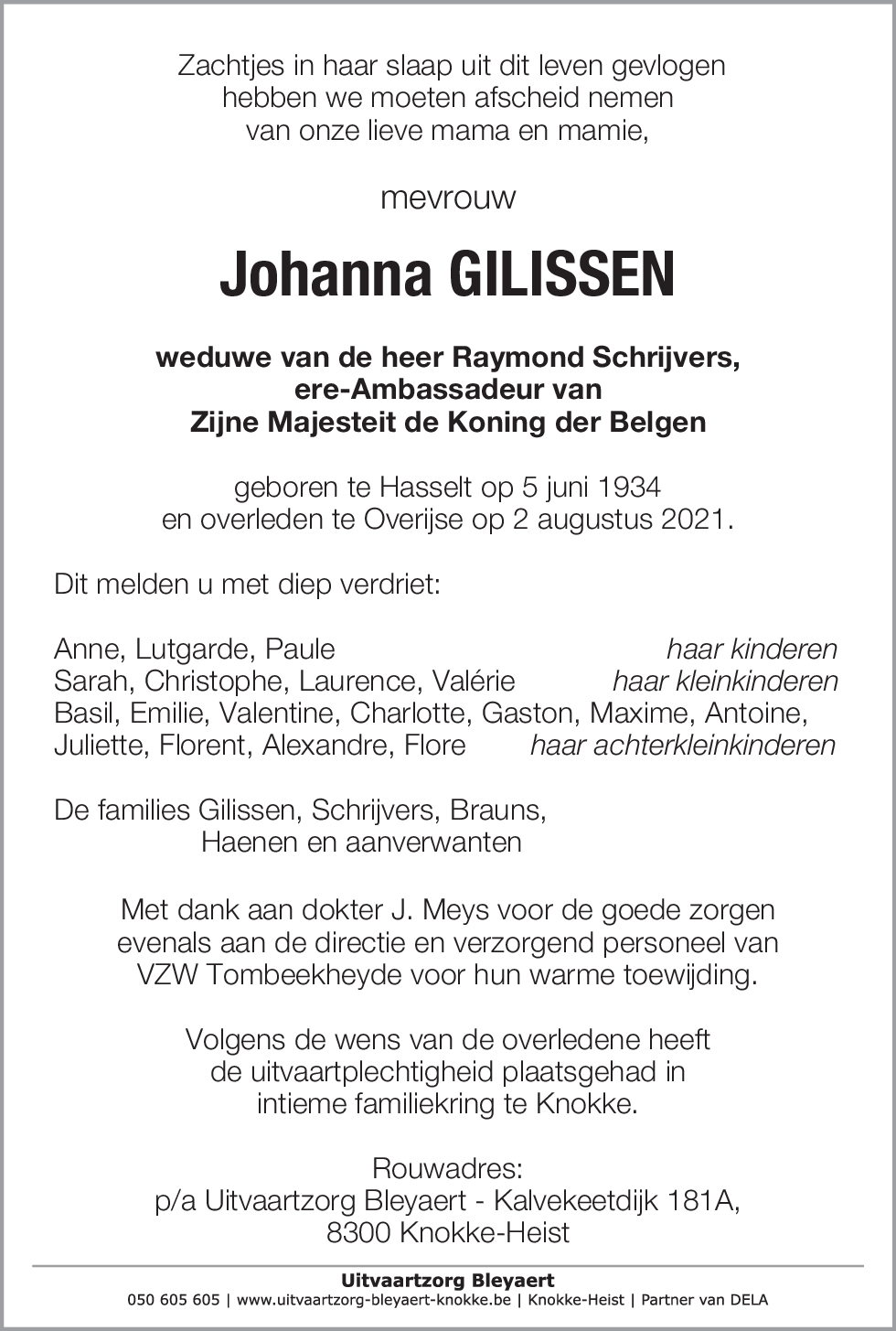 Johanna Gilissen