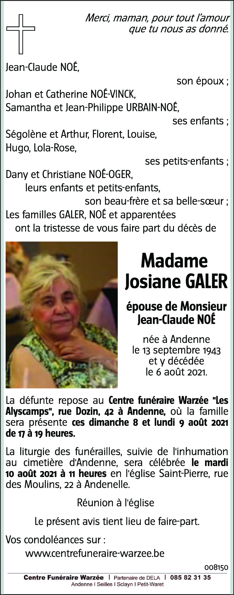 Josiane GALER