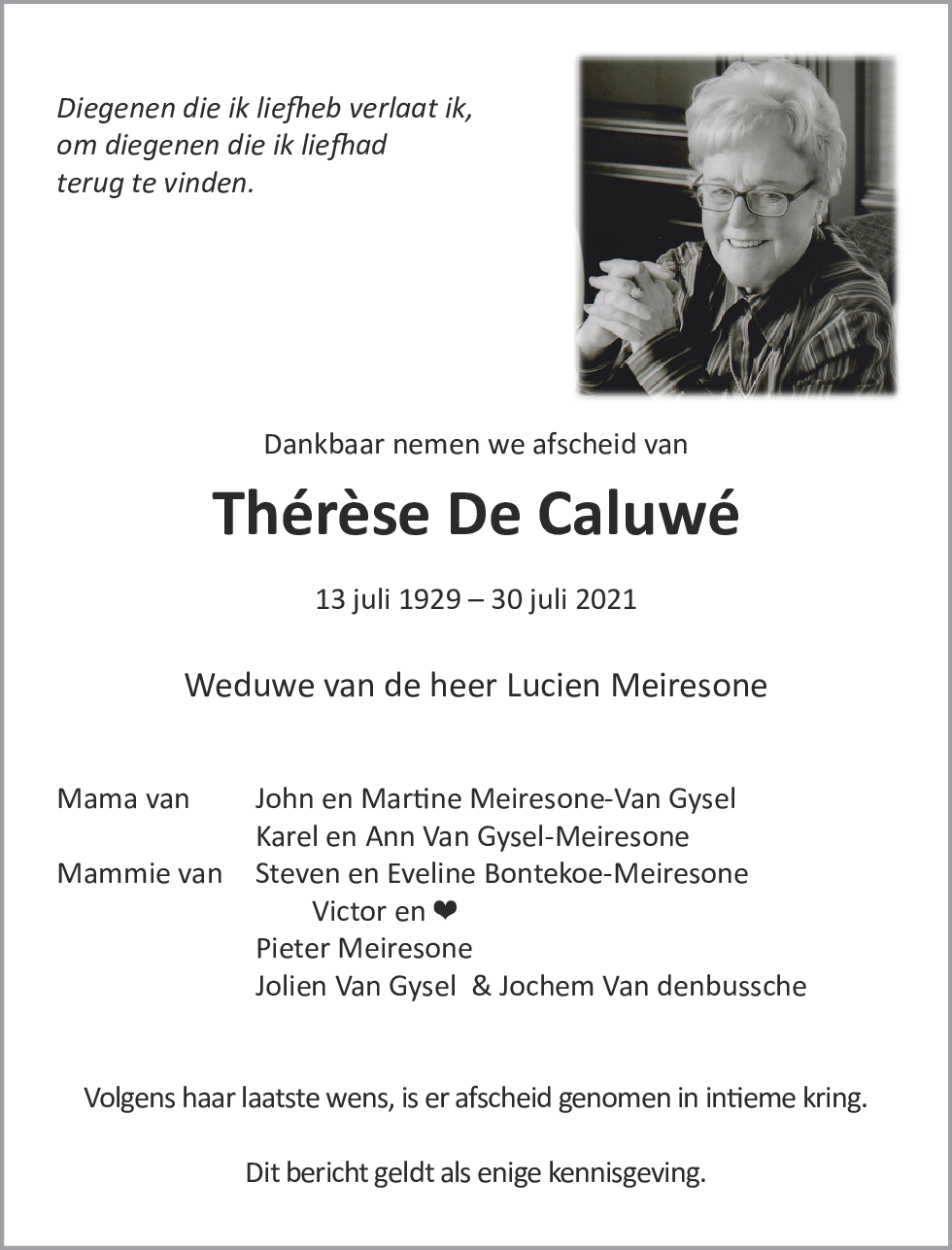 Maria-Thérèsia De Caluwé