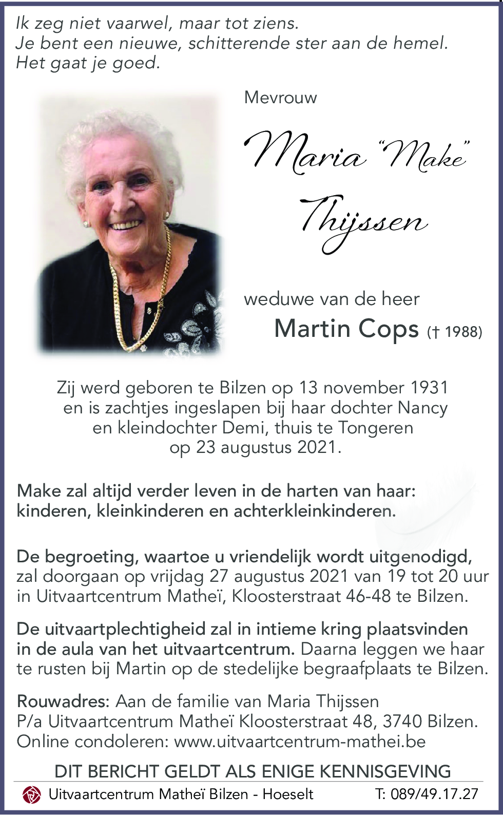 Maria Thijssen