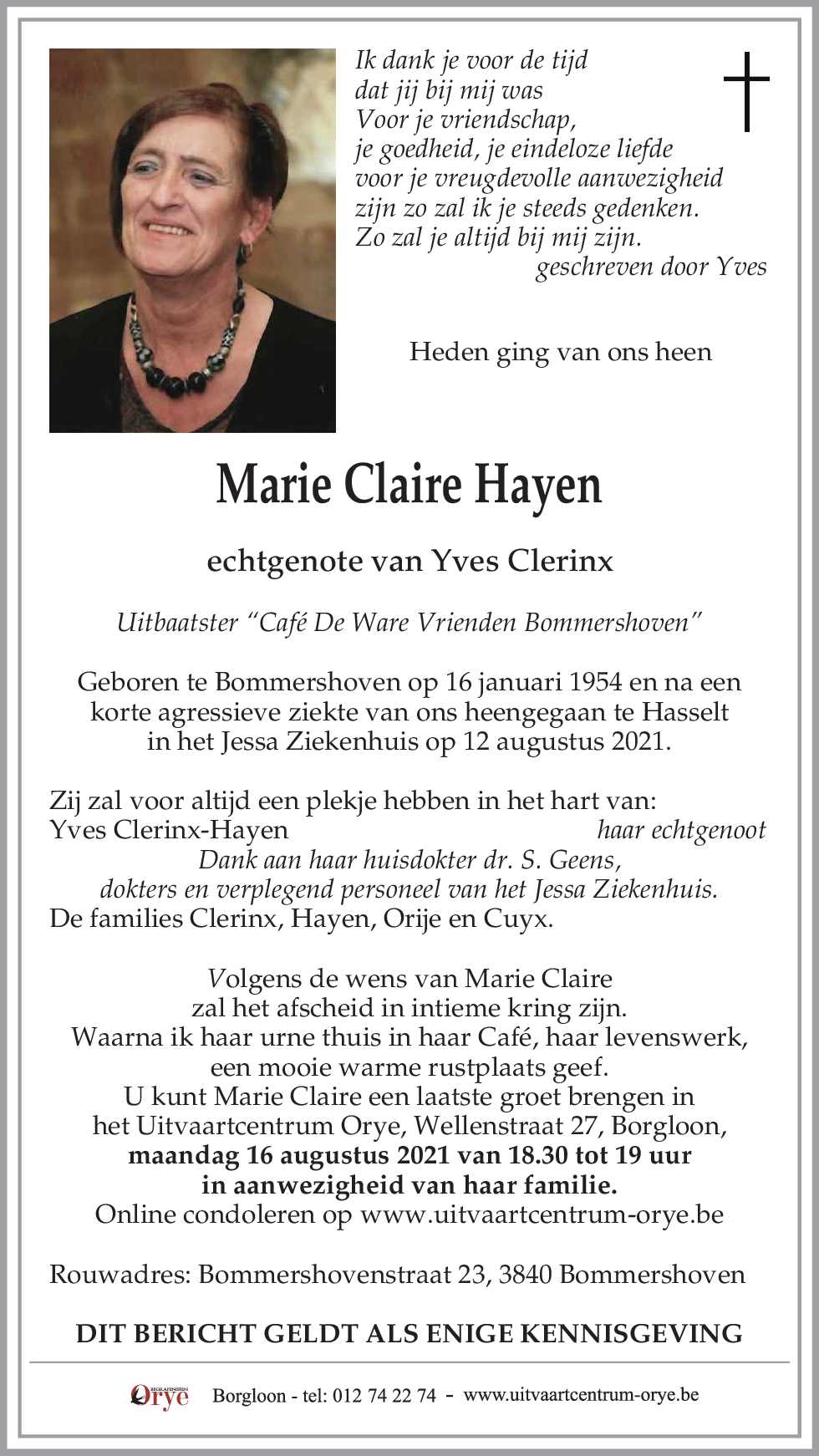 Marie Claire Hayen