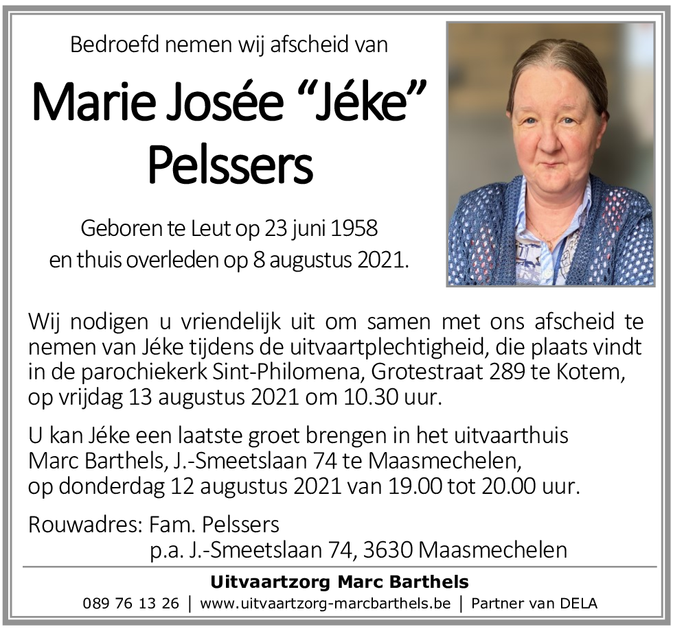 Marie Josée Pelssers