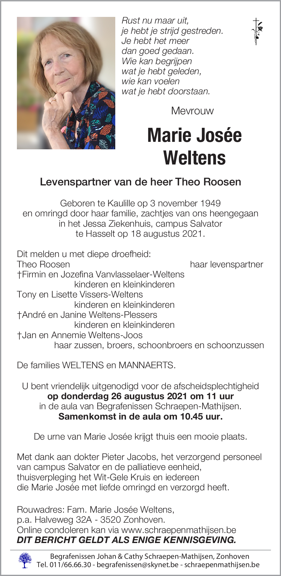 Marie Josée Weltens