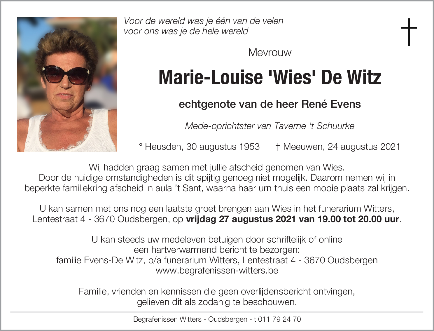 Marie-Louise De Witz