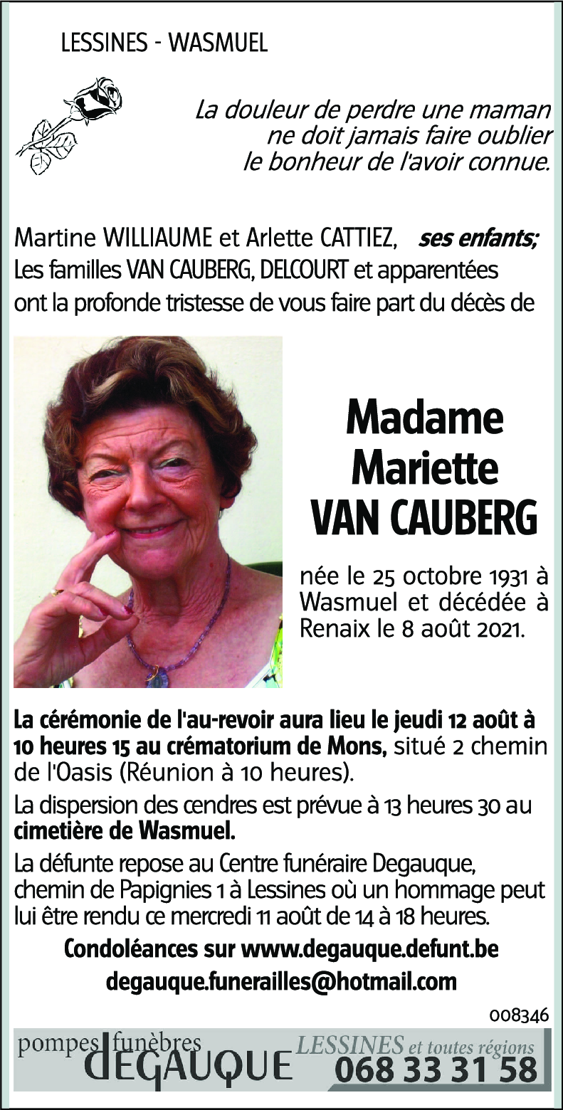 Mariette VAN CAUBERG
