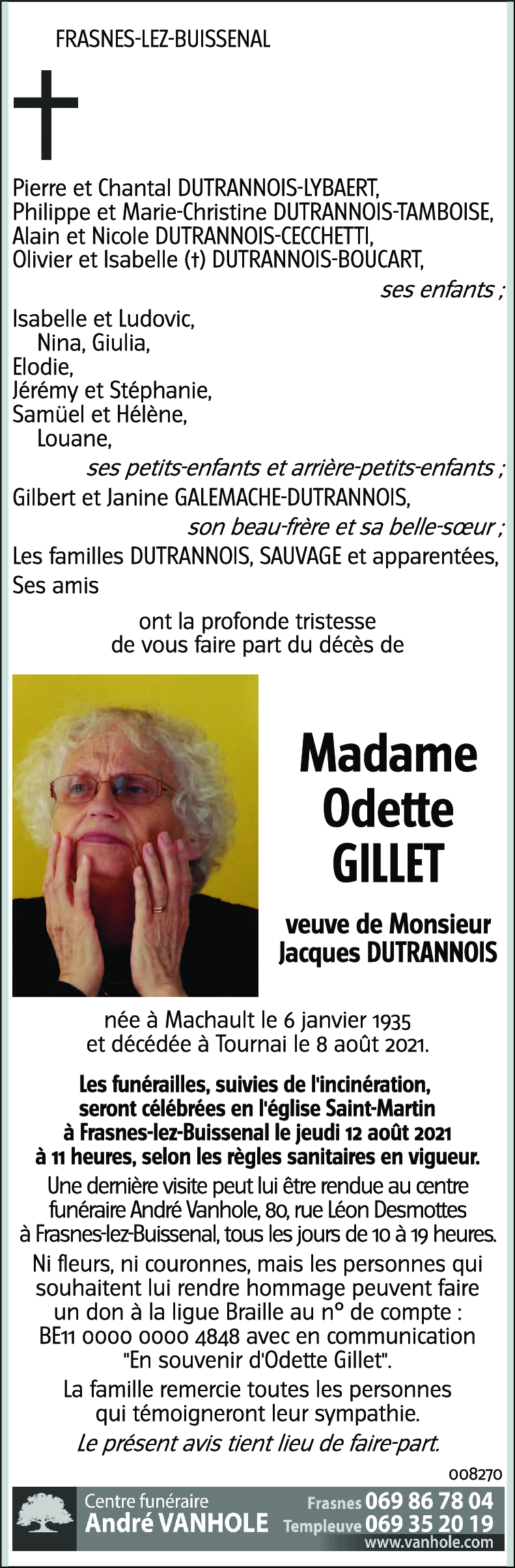 Odette GILLET