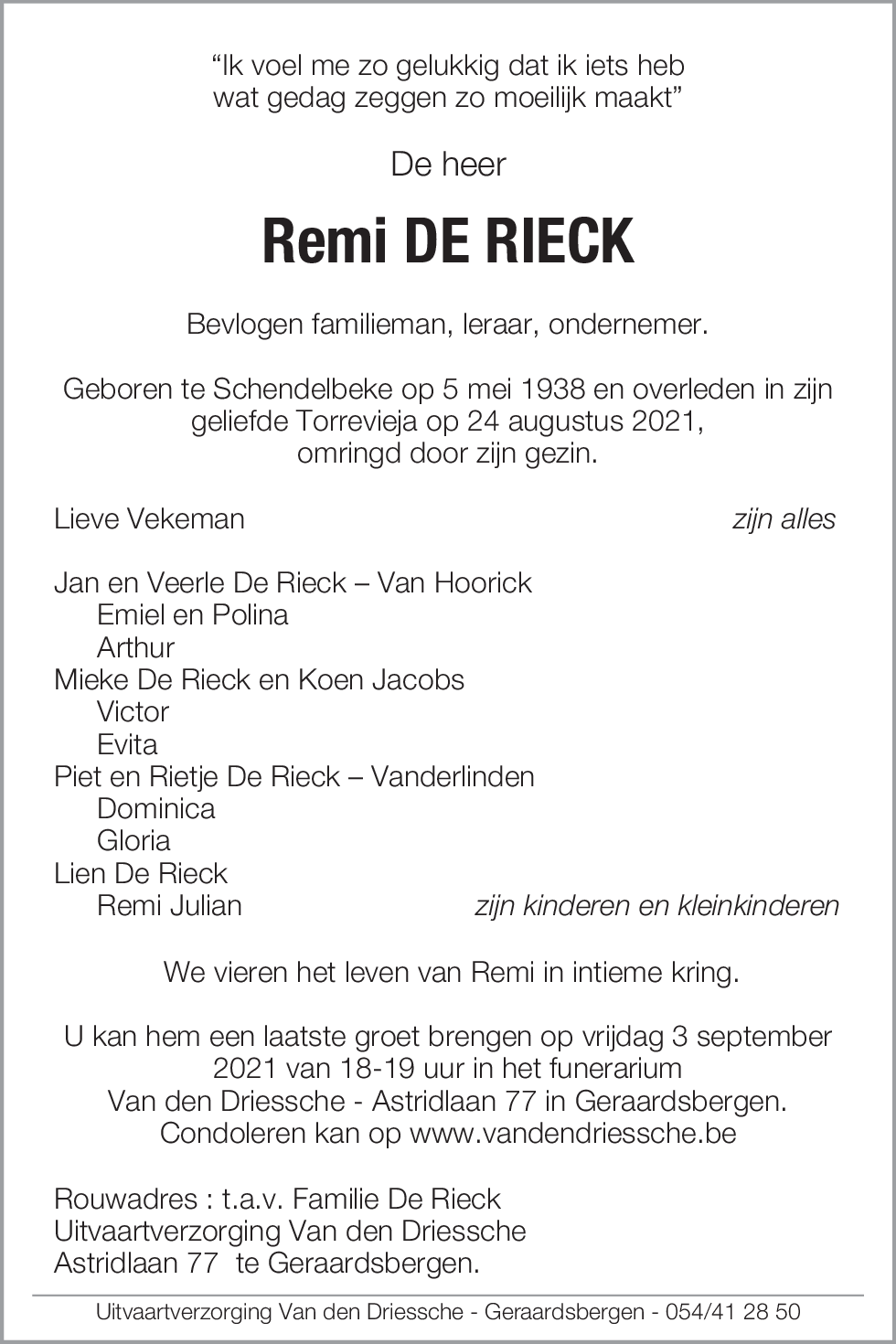 Remi De Rieck