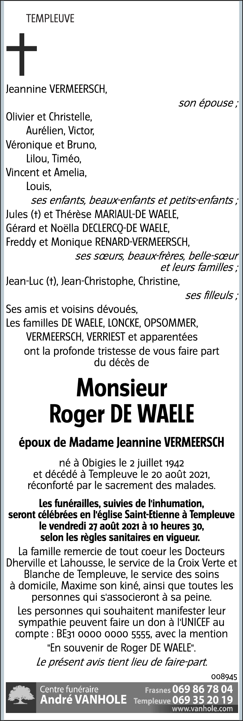 Roger DE WAELE