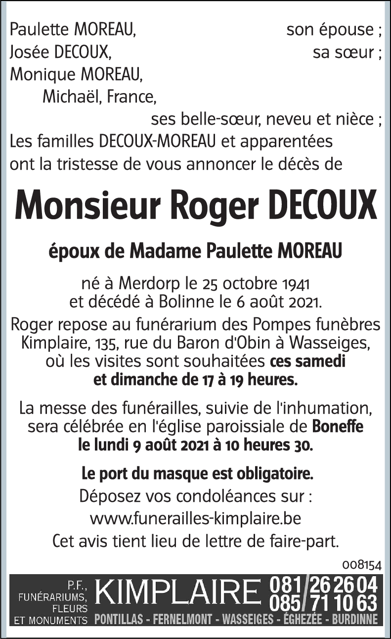 Roger DECOUX