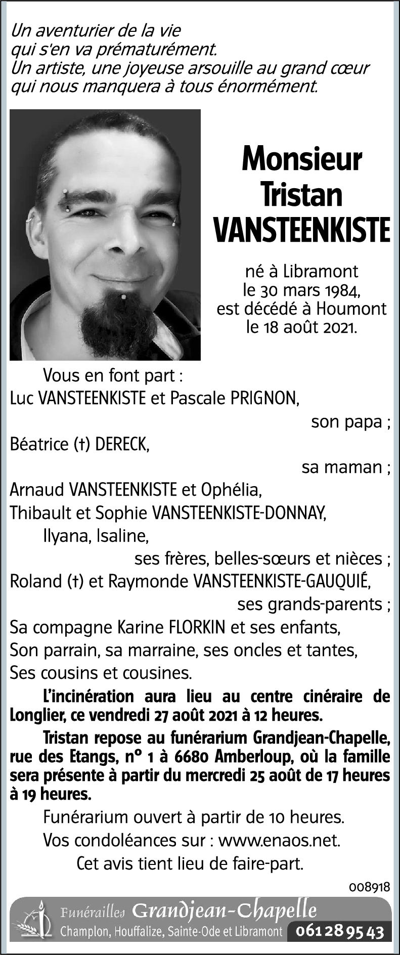 Tristan VANSTEENKISTE