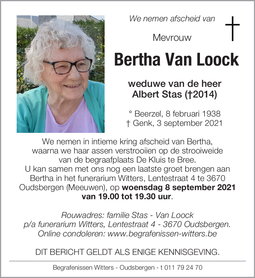 Bertha Van Loock