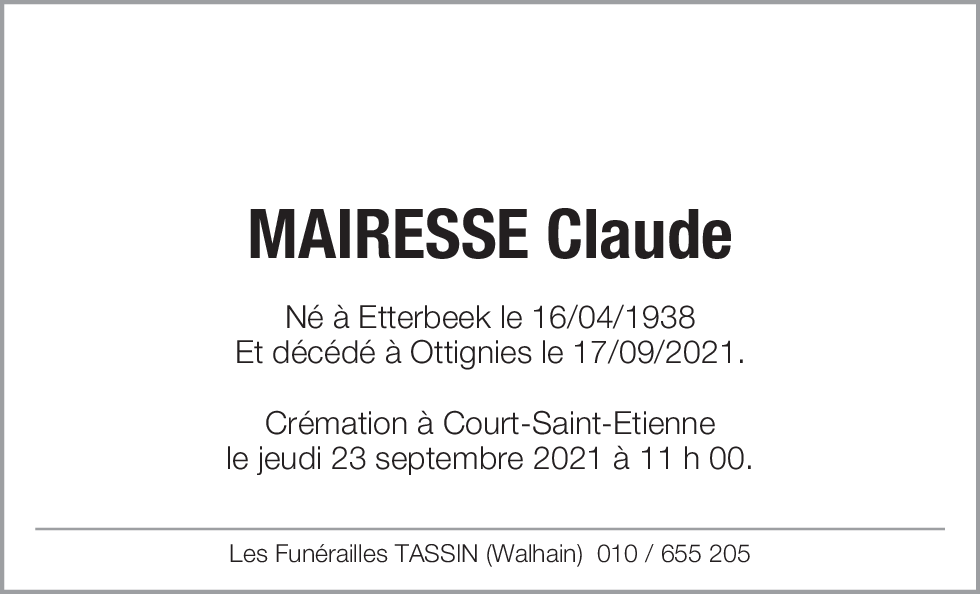 Claude Mairesse